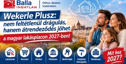 Wekerle Plusz: nem feltétlenül drágulás, hanem átrendeződés jöhet a magyar lakáspiacon 2027-ben