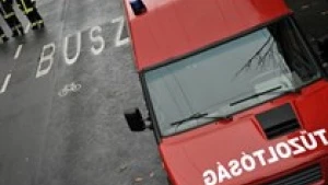 Lángolt egy BKV-busz Csepelen